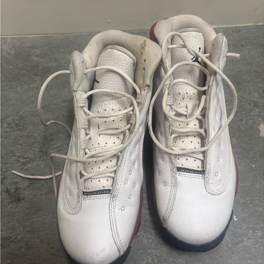 Jordan Athletic Shoes White and Red